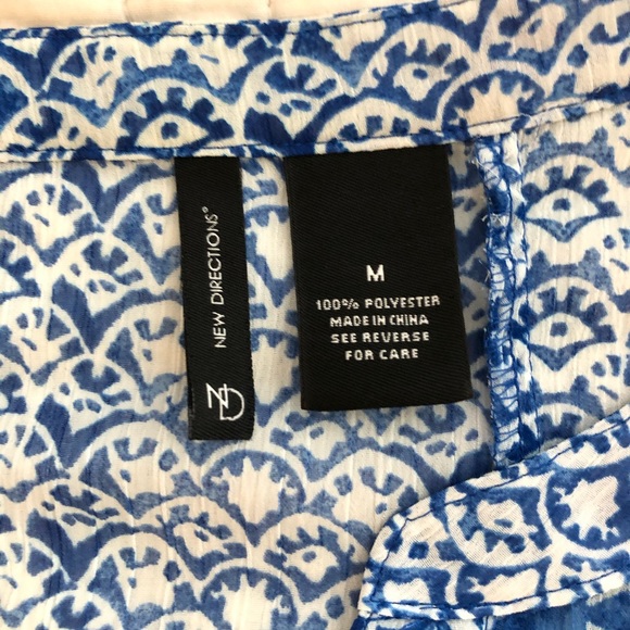 3/$20 New Directions blue blouse - Picture 4 of 6